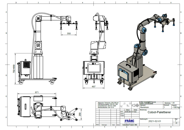 Cobot-Palettierer